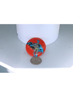 Vintage 1980s Batman Button DC Comics Great Stuff Pin